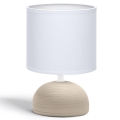 Aigostar - Stolná lampa 1xE14/40W/230V hnedá/biela
