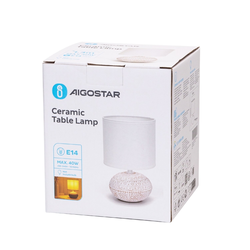 Aigostar - Stolná lampa 1xE14/40W/230V