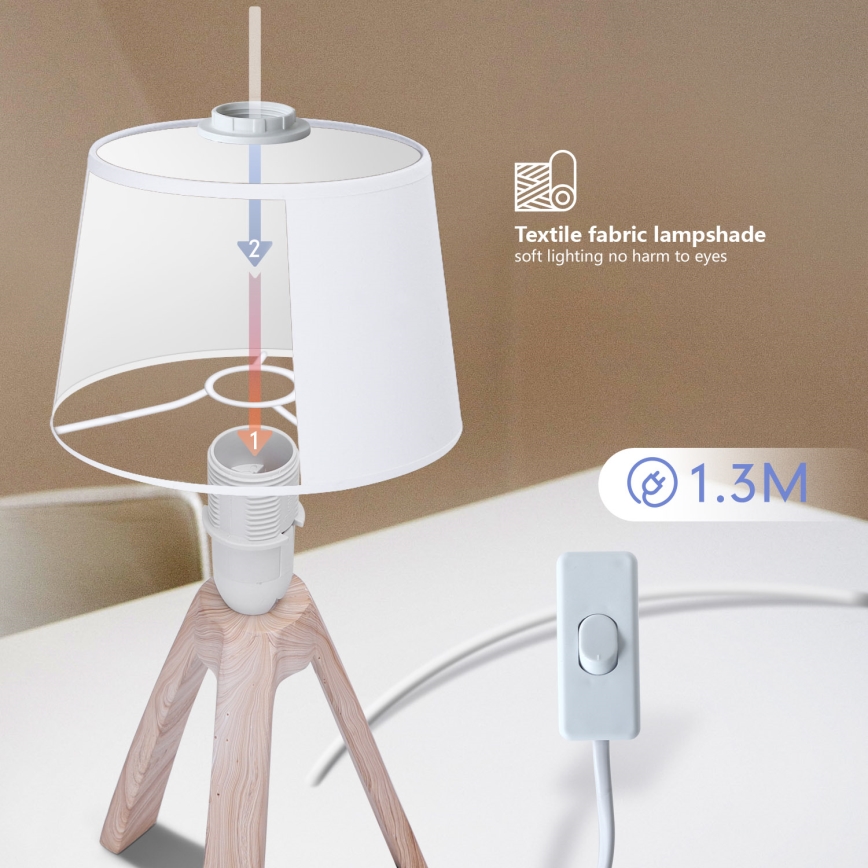 Aigostar - Stolná lampa 1xE14/40W/230V