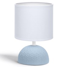 Aigostar - Stolná lampa 1xE14/40W/230V modrá/biela