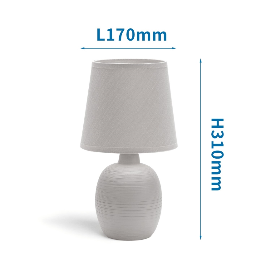 Aigostar - Stolná lampa 1xE14/40W/230V šedá