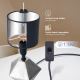 Aigostar - Stolná lampa 1xE14/40W/230V strieborná/biela