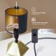 Aigostar - Stolná lampa 1xE14/40W/230V zlatá/čierna