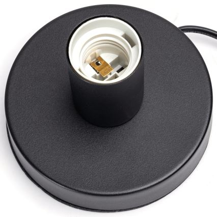 Aigostar - Stolná lampa 1xE27/60W/230V čierna