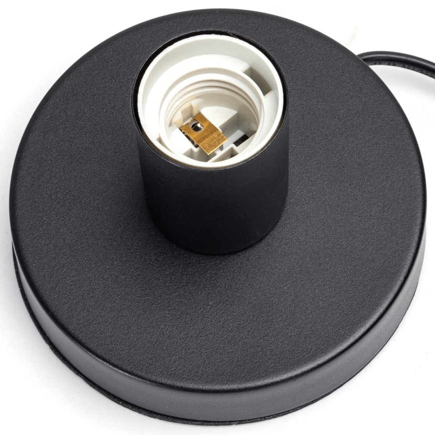Aigostar - Stolná lampa 1xE27/60W/230V čierna