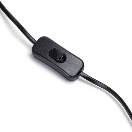 Aigostar - Stolná lampa 1xE27/60W/230V čierna