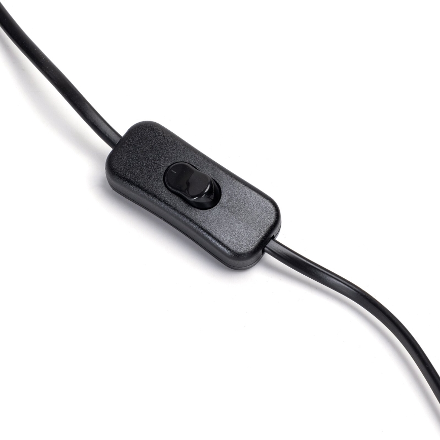 Aigostar - Stolná lampa 1xE27/60W/230V čierna