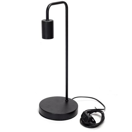 Aigostar - Stolná lampa 1xE27/60W/230V čierna