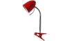 Aigostar - Stolná lampa s klipom 1xE27/11W/230V červená/chróm