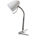 Aigostar -  Stolná lampa s klipom 1xE27/36W/230V biela/chróm