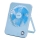Aigostar - Stolný nabíjací ventilátor 5W/5V 3600mAh USB modrá