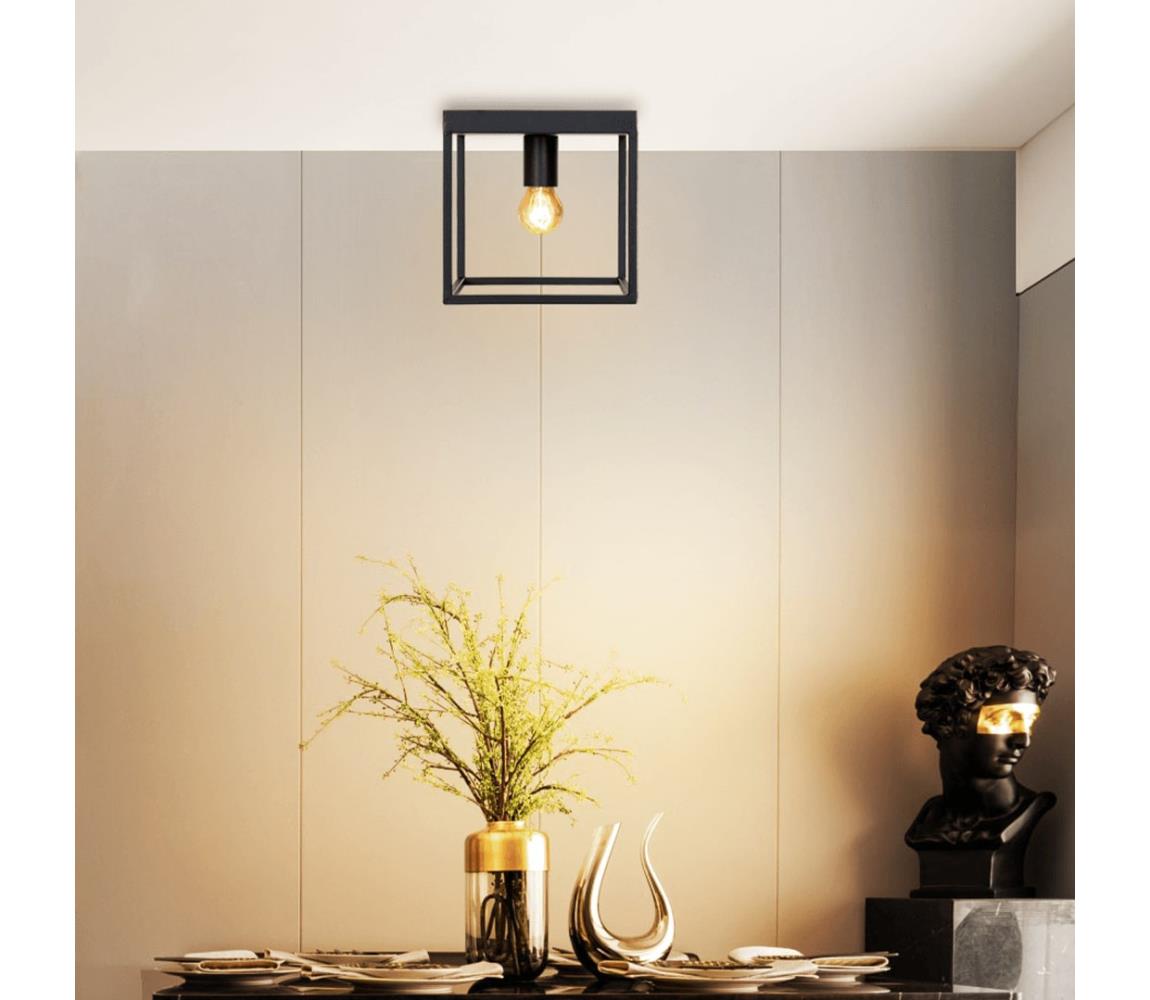 B.V. - Stropné svietidlo 1xE27/40W/230V čierna