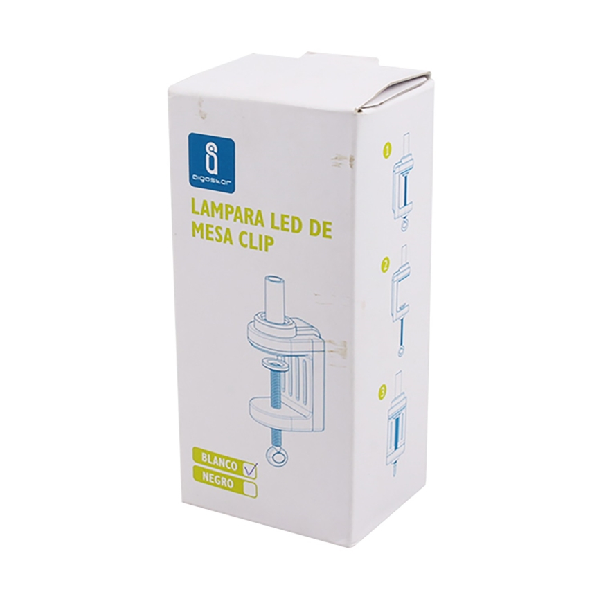 Aigostar - Svorka na stolnú lampu biela