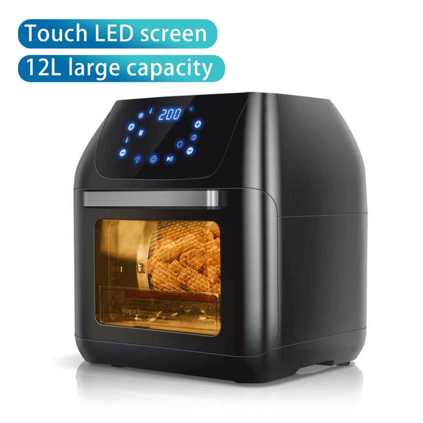 Aigostar - Teplovzdušná rúra 1400W/230V 12l čierna