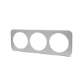Aigostar - Trojitý hliníkový strieborný rámček