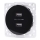 Aigostar - USB napájacia zásuvka bez rámčeka 2x USB-A čierna