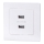 Aigostar - USB napájacia zásuvka s rámikom 2x USB-A biela