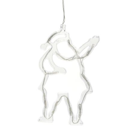 Aigostar - Vianočná LED dekorácia 10xLED/3xAAA Santa Claus 20 cm