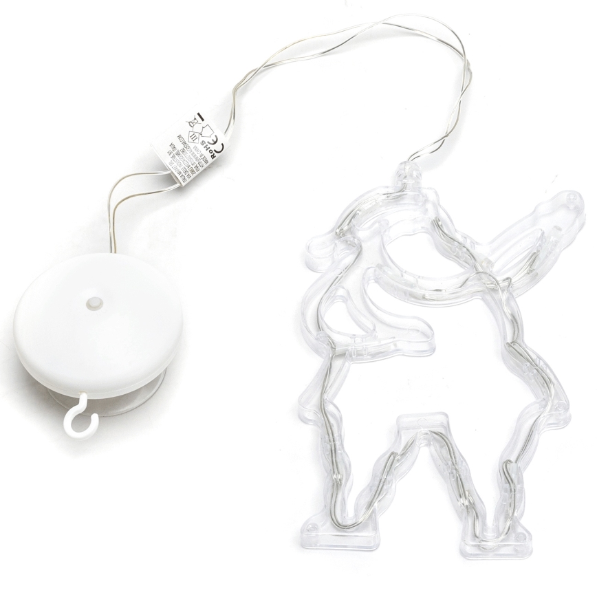 Aigostar - Vianočná LED dekorácia 10xLED/3xAAA Santa Claus 20 cm