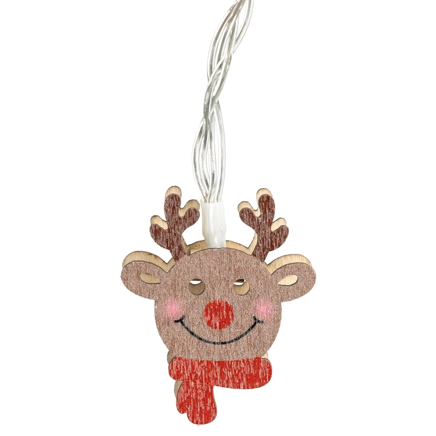 Aigostar - Vianočný LED reťazec 20xLED/3xAA, 3 m, teplá biela, v tvare soba