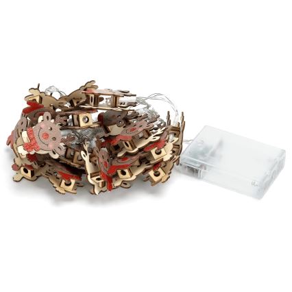 Aigostar - Vianočný LED reťazec 20xLED/3xAA, 3 m, teplá biela, v tvare soba