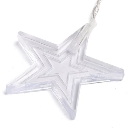 Aigostar - LED vonkajší vianočný reťazec 168 × LED / 8 režimov, 3 × 1,5 m, IP44, teplá biela, hviezdy