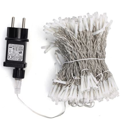 Aigostar - LED vonkajší vianočný svetelný reťazec 288xLED/8 funkcií 1,5x1,8m IP44 studená biela