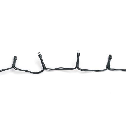 Aigostar - LED vonkajšia vianočná reťaz 100xLED/8 funkcií 3xAA 5,3 m IP44 teplá biela