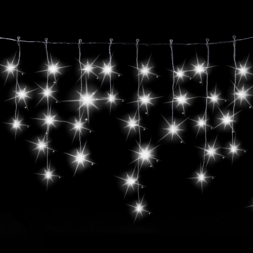 Aigostar - Vonkajšia vianočná LED svetelná reťaz 200xLED 8x0,6m IP44 studená biela