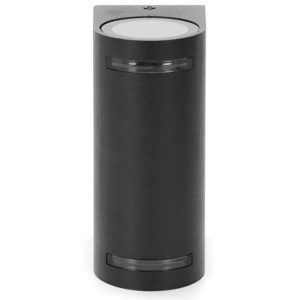 Aigostar - Vonkajšie nástenné svietidlo 2xGU10/35W/230V čierna IP54