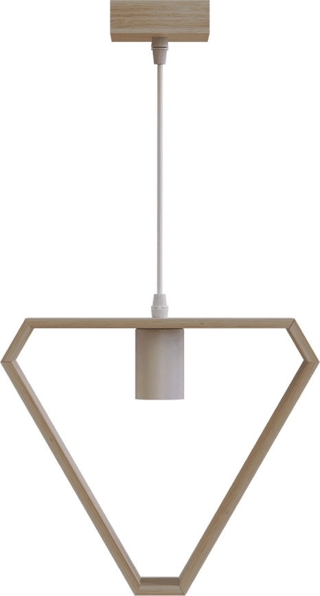 Aigostar - Závesný luster 1xE27/60W/230V béžový