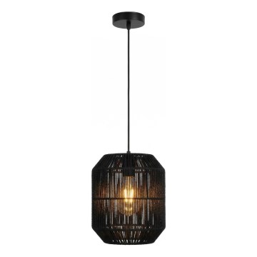 Aigostar - Závesný luster na lanku 1xE27/60W/230V čierny pr. 23 cm