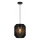 Aigostar - Závesný luster na lanku 1xE27/60W/230V čierny pr. 23 cm