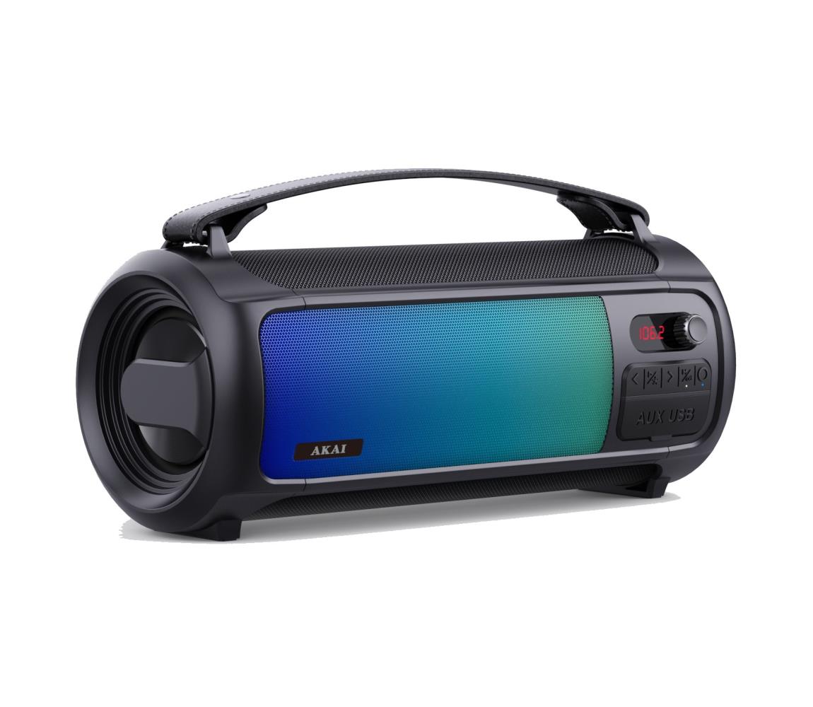 AKAI ABTS-35 - Bezdrôtový reproduktor s RGB podsvietením 10 W / 3000 mAh ABTS-35