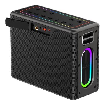 AKAI ABTSW-120 - Bezdrôtový reproduktor s dvoma mikrofónmi 80 W/4000 mAh IPX6