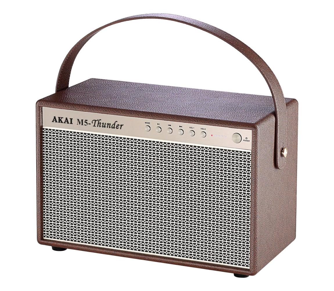 AKAI M5 THUNDER COFFEE - Bezdrôtový reproduktor 70W/8000 mAh M5 THUNDER COFFEE