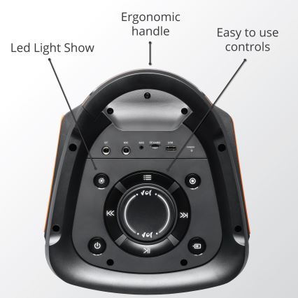 AKAI PARTY BOX 810 - Bezdrôtový reproduktor 65W/230V 5000 mAh + diaľkové ovládanie