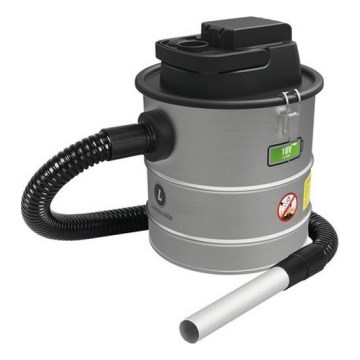 AKU vysávač popola s HEPA filtrom 12 l 110W/18V 2000 mAh matný chróm