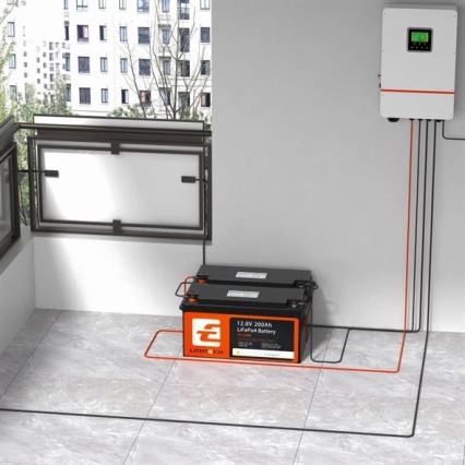 Akumulátor LiFePO4 pre solárne systémy 12,8 V/200 Ah IP66