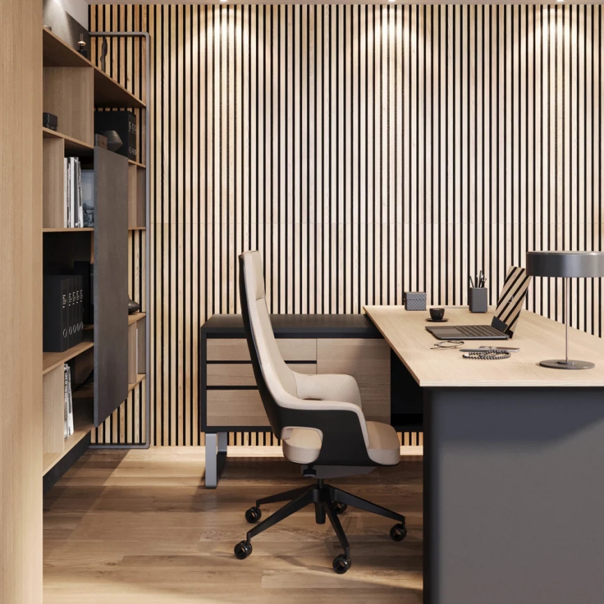 Akustický obkladový panel VASALUND 240x52 cm dub