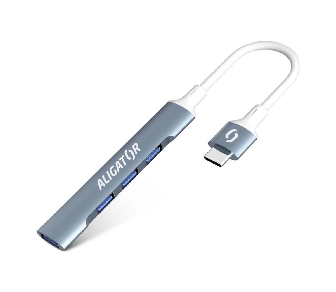 Aligator AHUB002 - USB-C rozbočovač 4v1 AHUB002