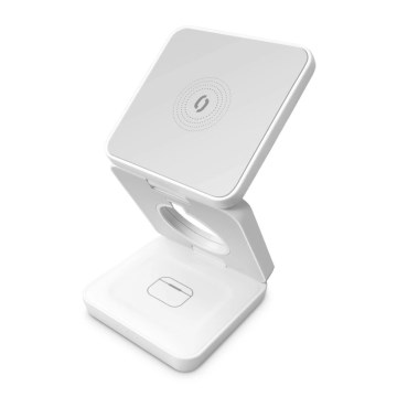 Aligator AMS09WT - Bezdrôtová nabíjacia stanica MagSafe 3v1 15 W biela