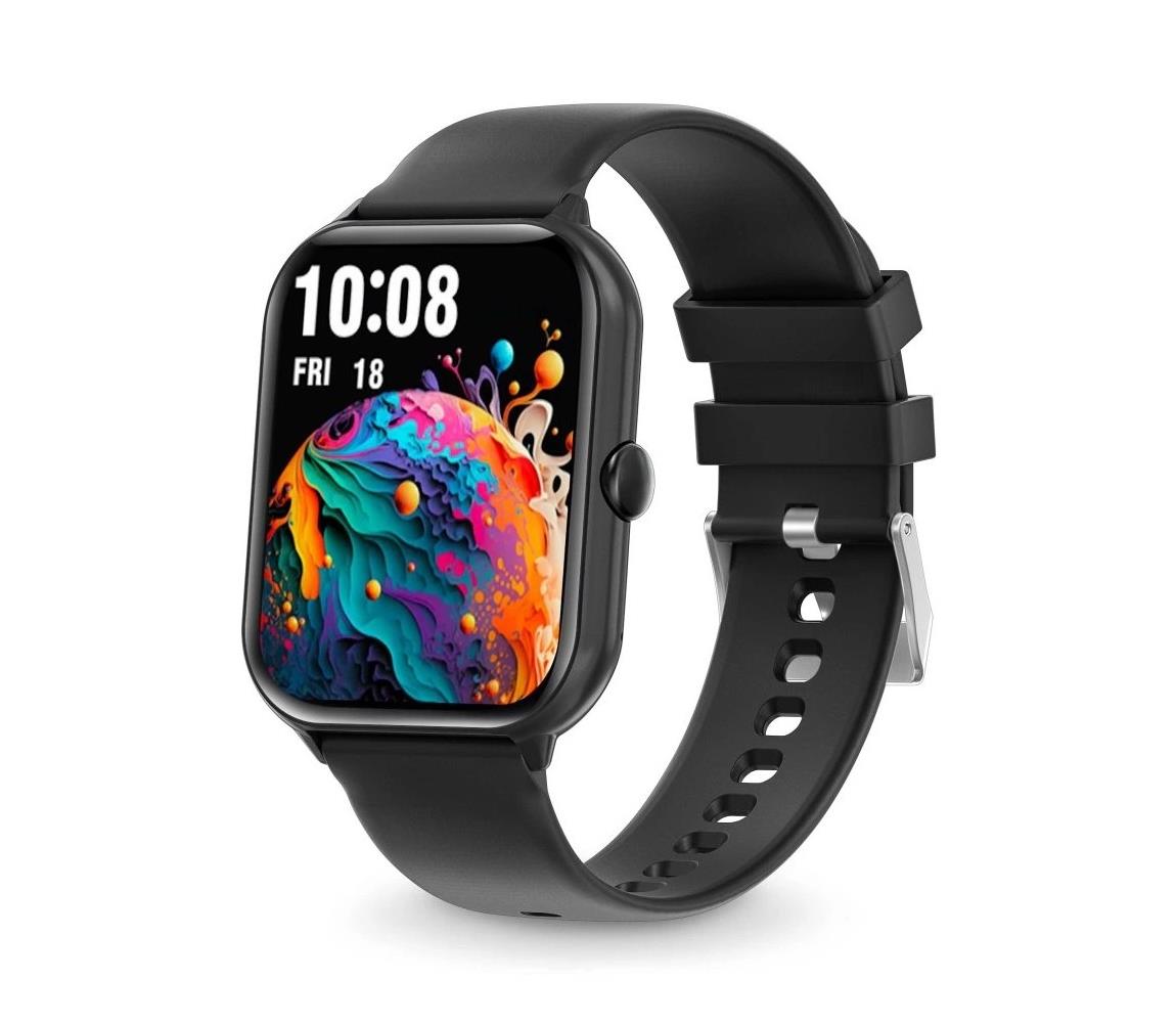 Aligator AW10BK - Inteligentné hodinky Watch GO 220 mAh IP67 čierna AW10BK