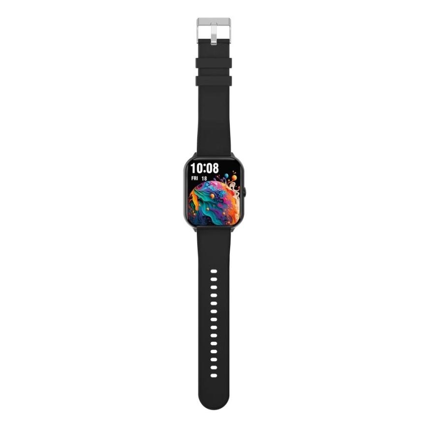 Aligator AW10BK - Inteligentné hodinky Watch GO 220 mAh IP67 čierna