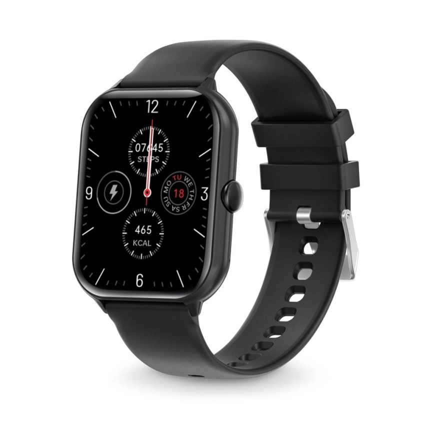 Aligator AW10BK - Inteligentné hodinky Watch GO 220 mAh IP67 čierna