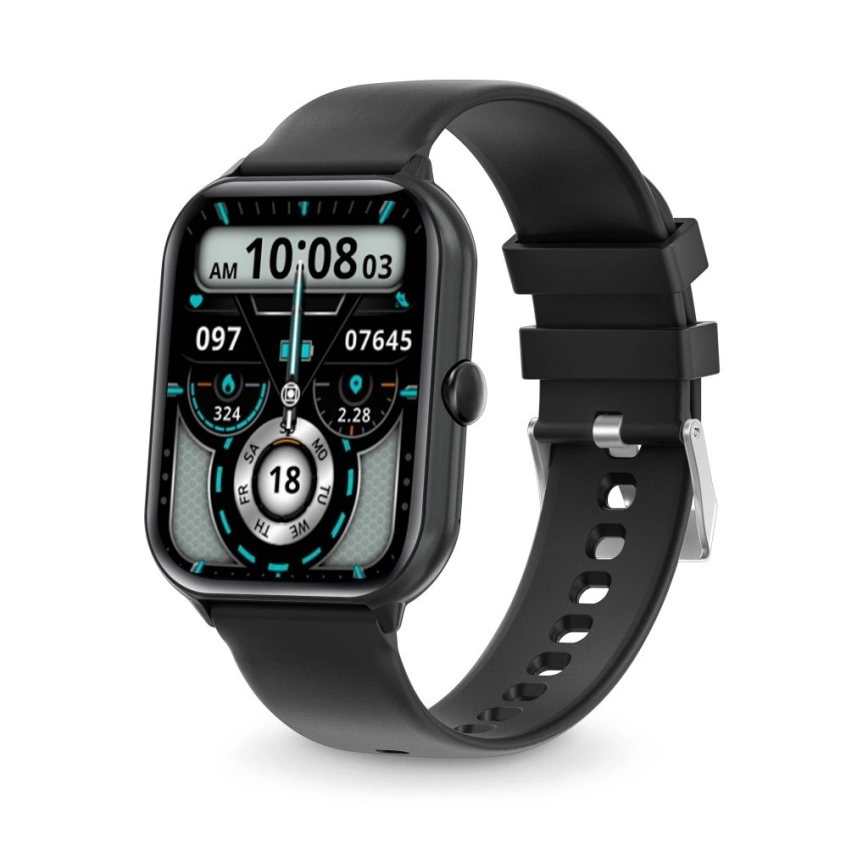 Aligator AW10BK - Inteligentné hodinky Watch GO 220 mAh IP67 čierna