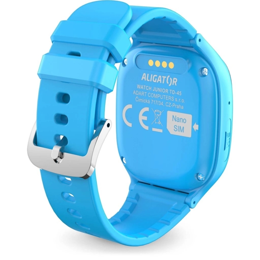 Aligator AW11BE - Inteligentné hodinky Watch Junior 2 450 mAh IP67 Wi-Fi modré