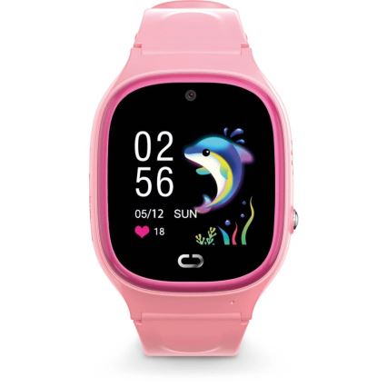 Aligator AW11PK - Inteligentné hodinky Watch Junior 2 450 mAh IP67 Wi-Fi ružové