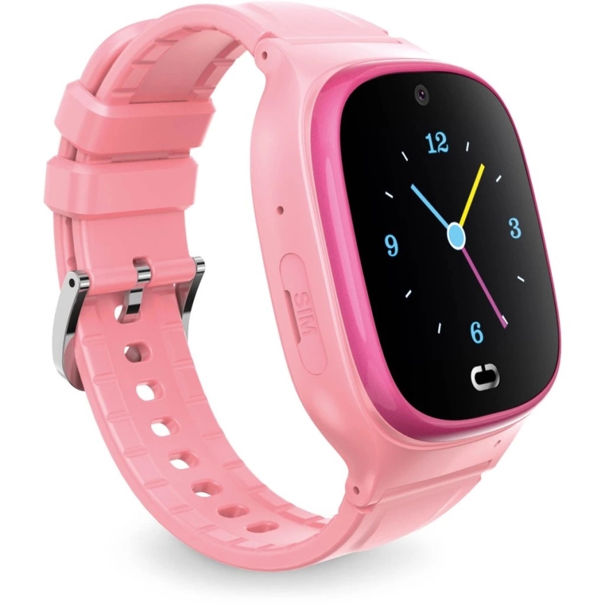 Aligator AW11PK - Inteligentné hodinky Watch Junior 2 450 mAh IP67 Wi-Fi ružové