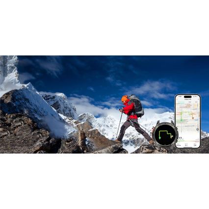 Aligator AW12BK - inteligentné hodinky Watch s GPS, 500 mAh batéria, IP69K, čierne